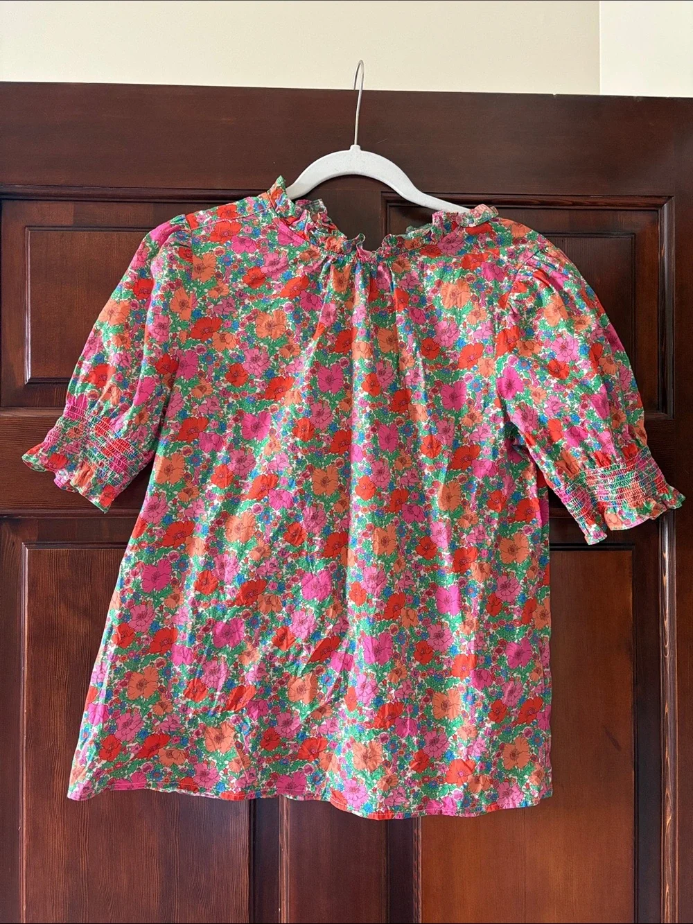 Jcrew Liberty of London Floral Puff-Sleeve Top